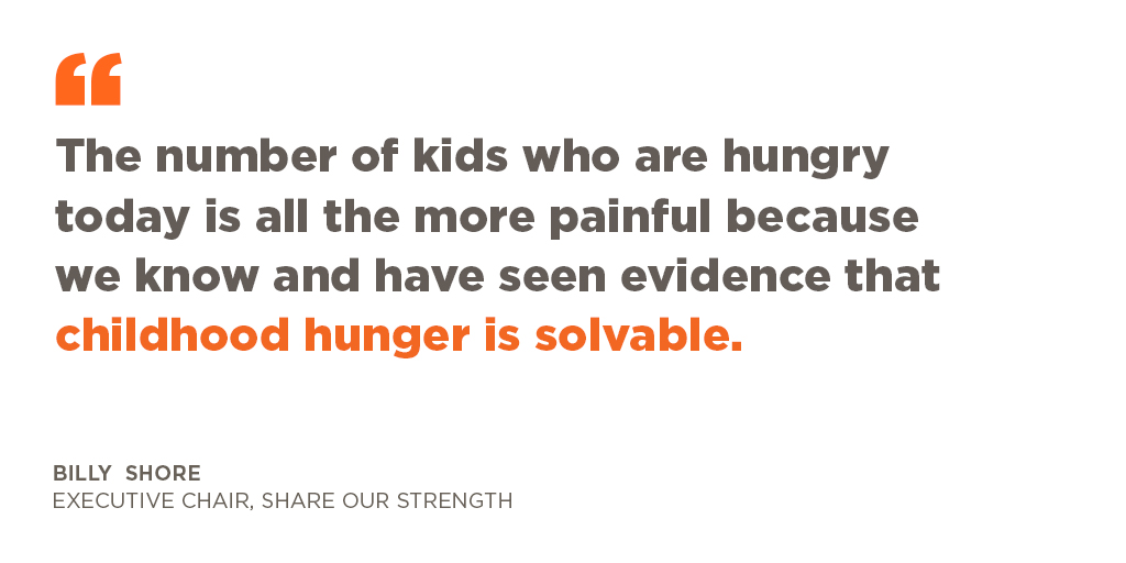 nokidhungry's tweet photo. 2019 marked the lowest number of kids living with hunger in over a decade. But this pandemic has changed all of that. #NoKidHungry has proven ways to fight childhood hunger, but we can’t do it without you. Hear more from our founder @billshore: https://t.co/ykDeLKJCTZ https://t.co/koEgP3iBTN