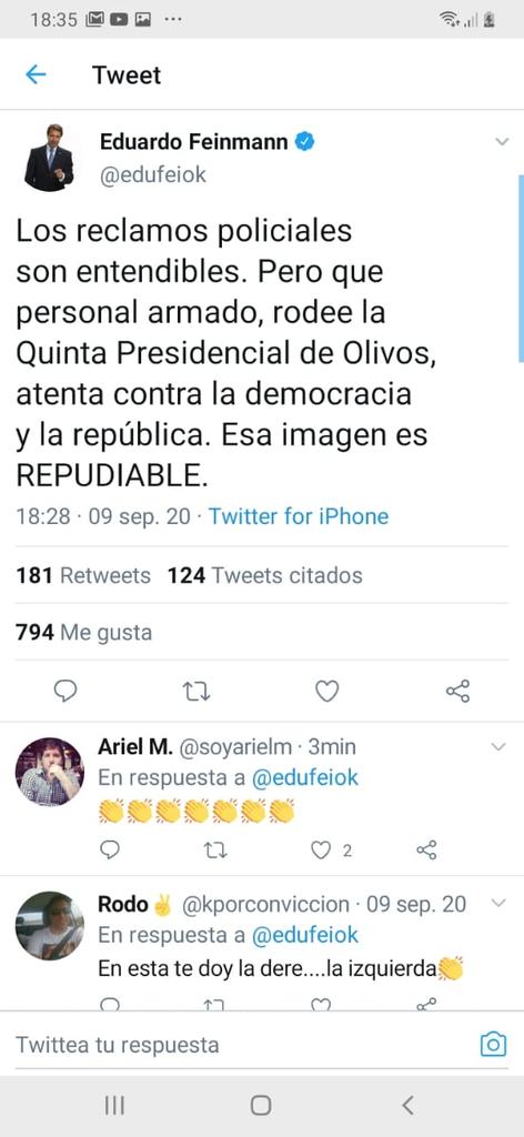 Se pronuncia Feinmann y no Macri. Siempre gana en ubicarse a la derecha el expresidente