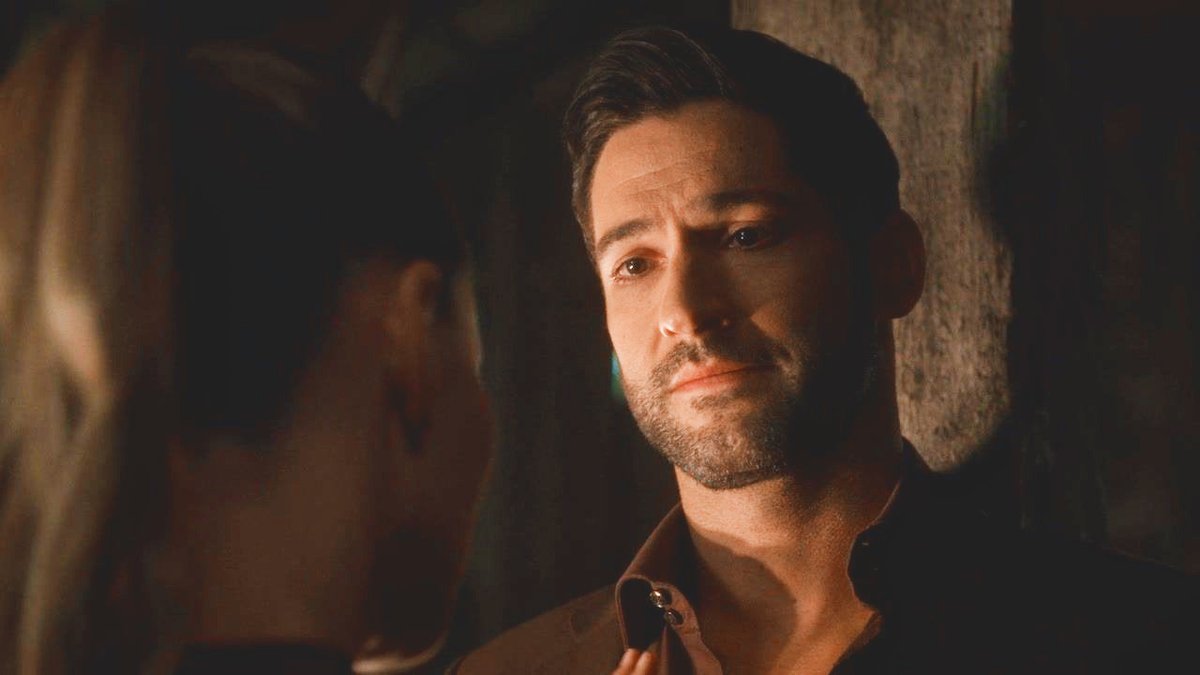 deckerstarbest's tweet photo. - If I pushed this into your chest it would kill you? Because I'm close to you? 
- Yes.
- But you jumped in front of it anyway.
- Yes. And I would do it again. and again. Don't you know that, Detective? #lucifer https://t.co/Dk0WkhQyFI