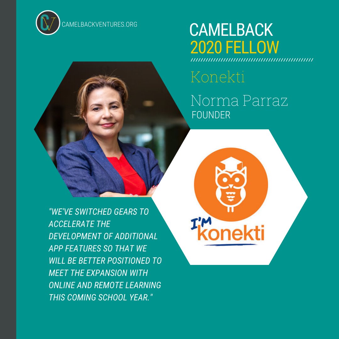 camelbackorg's tweet photo. As a Spanish speaker, Norma Parraz saw a need and launched @konektiapps to help remove the barriers that often hinder parent engagement and ultimately impact student learning and success. https://t.co/pcL2yrKfLC