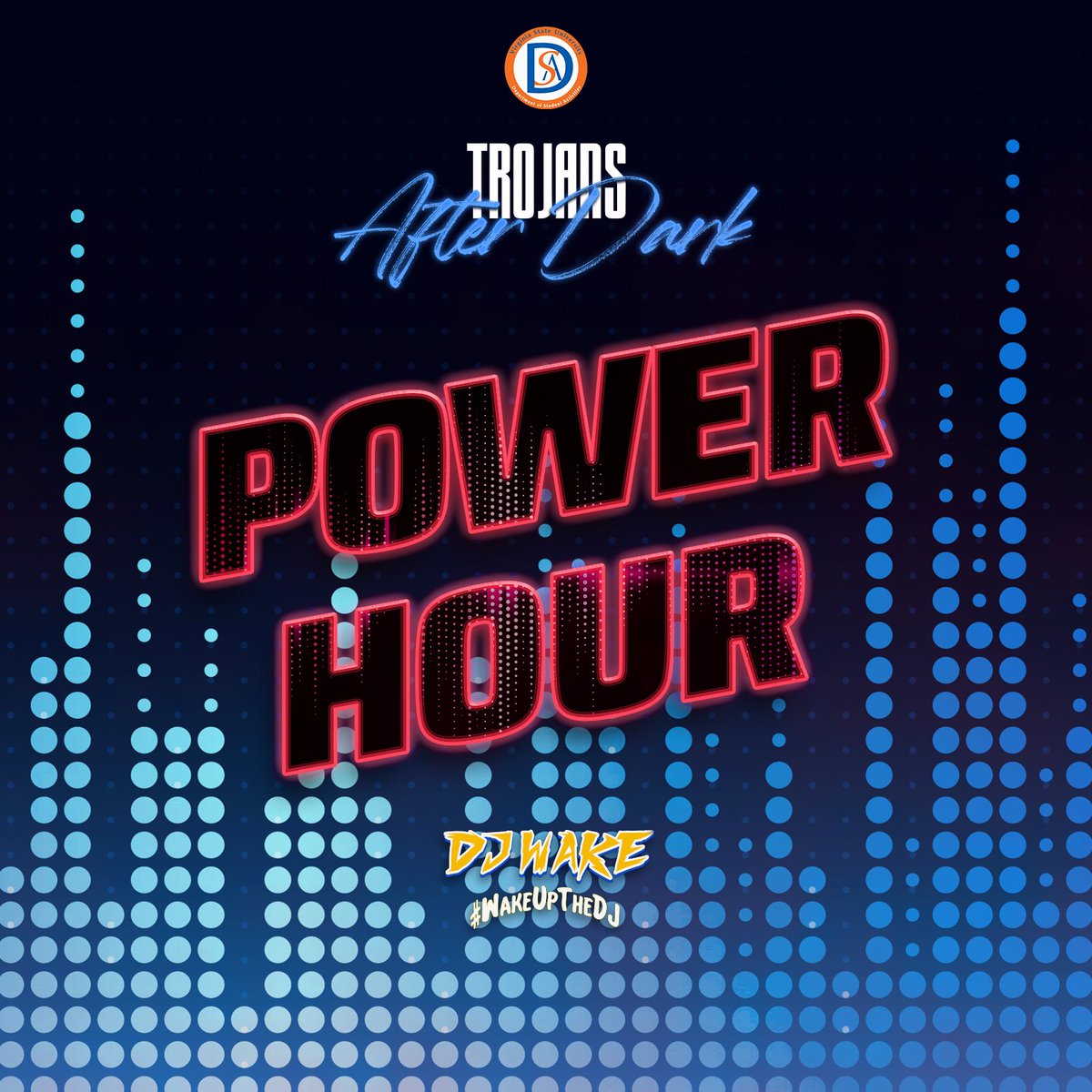VSUTrojan_DSA's tweet photo. ‘TROJANS AFTER DARK’ POWER HOUR IS HERE! 8pm via IG live on this page TONIGHT‼️ Take a break from homework and vibe to the sounds by @_djwake #VirtualDJ #VSU #VSU24 #VSU23 #VSU22 #VSU21 #HUMPDAY #WednesdayNight #FRIEDCHICKENWEDNESDAY #Music #Giveaways #VirtualYard #TheBestDjs https://t.co/qMnI3HKJDC