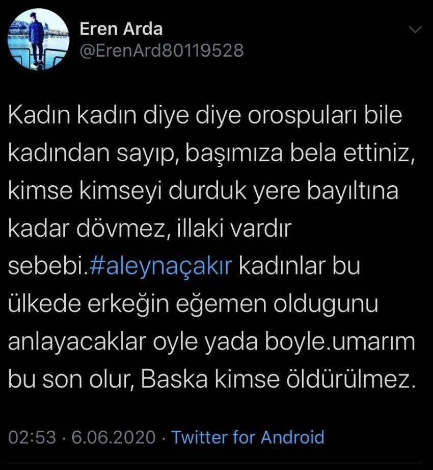 Dilek74333747's tweet photo. Sende bir kadından çıkmasın anan senin gibi pisliği doğurmak istermiydi acaba senin gibi zihniyette olanların kökü kurusun inşallah Allah belanızı versin #AleynaCakir https://t.co/QxRF7CaAO4