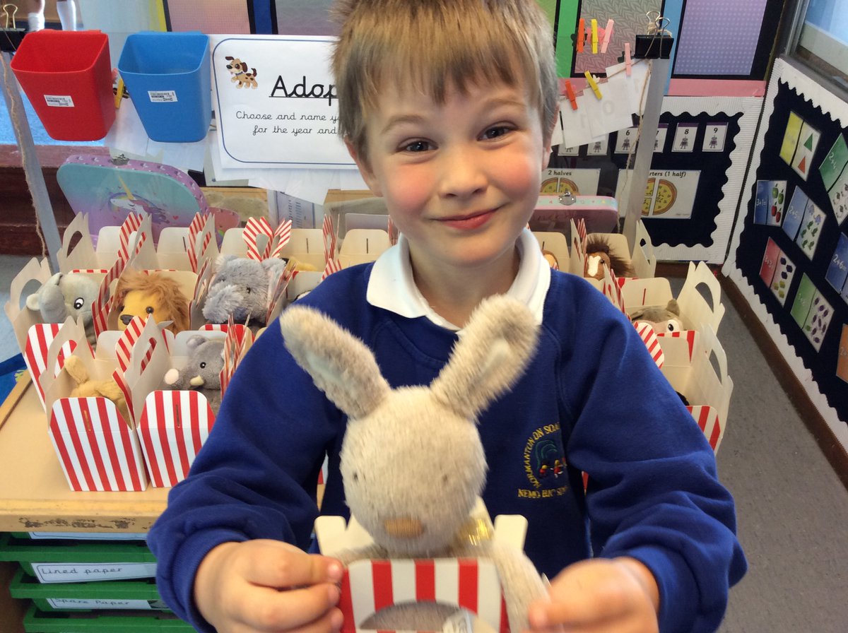 normantonschool's tweet photo. Pet adoption. The children chose their own pet and named it. They are going to take care of it and read to it every night. https://t.co/00SS368Cne
