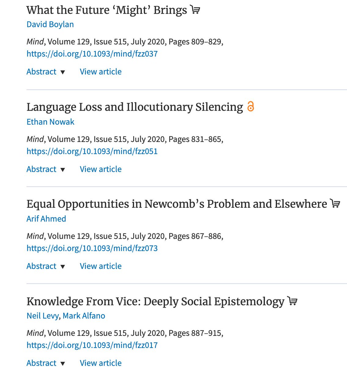 Mind  https://academic.oup.com/mind/issue&nbsp; 1/10 (the book review)