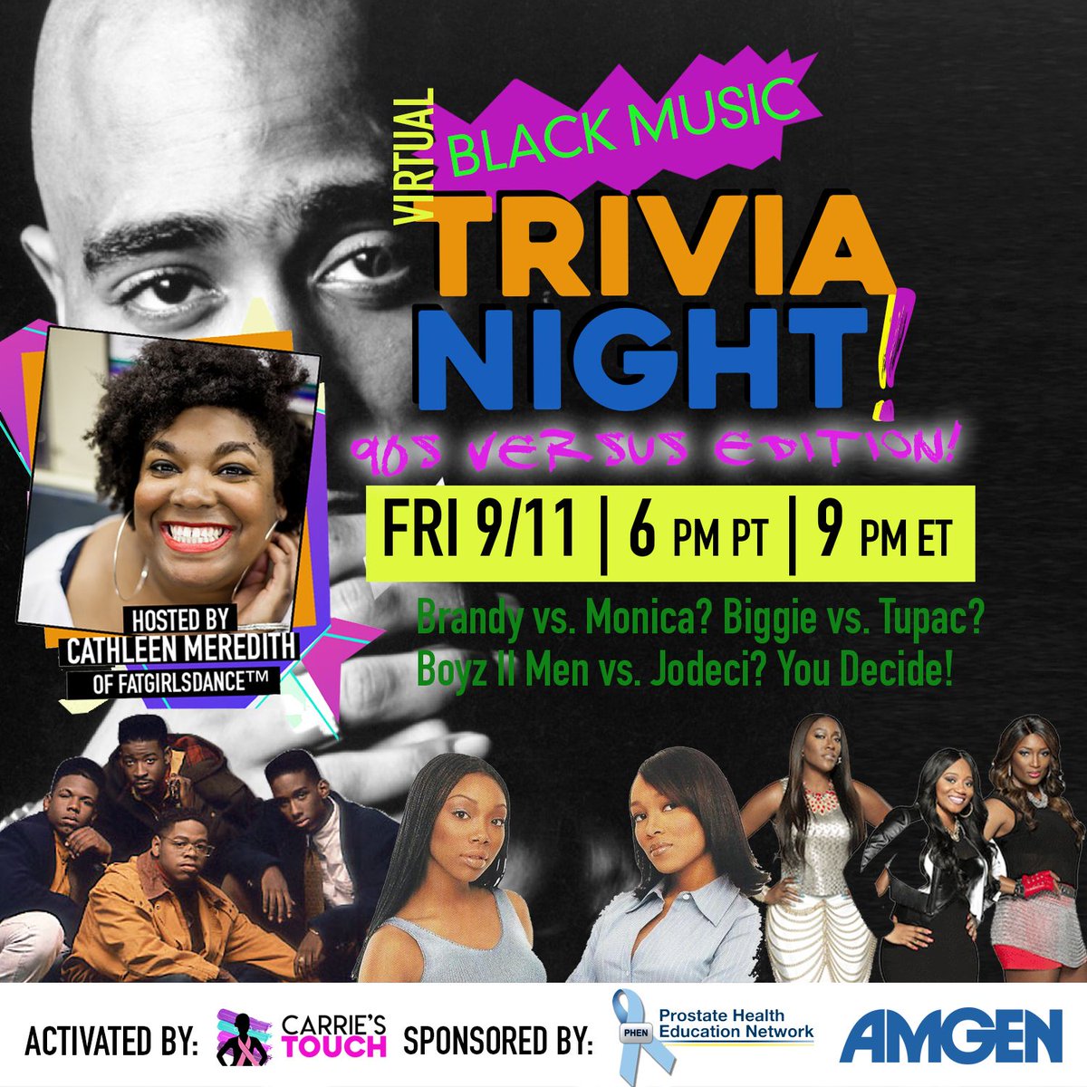 Soooo excited to be hosting Virtual Trivia Night again in support of @CarriesTOUCH! It's fun. It's FREE. And we SELL OUT! So RSVP NOW! This Friday Night! 9 ET/6 PT! 
eventbrite.com/e/black-music-…
.
.
#fatgirlsdance