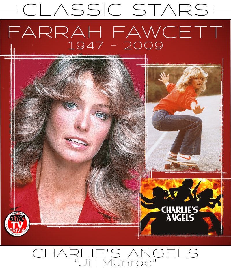 GoldenRageofTV1's tweet photo. #FarrahFawcett #CharliesAngels #classictelevision #actress #retrotvtrivia #goldenrageoftv https://t.co/PC6Gm2PK6q