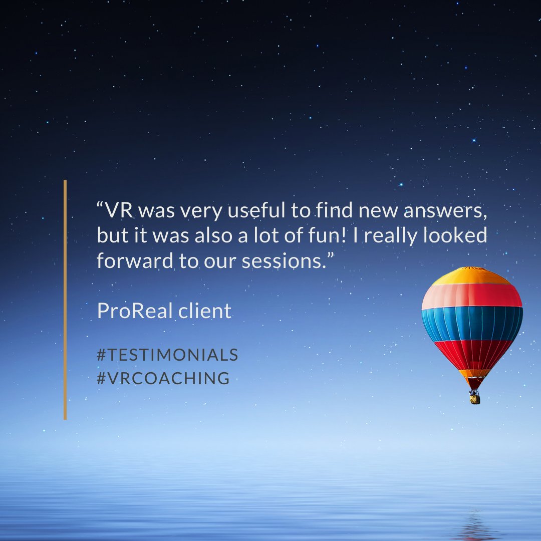 VoxelHub's tweet photo. I will be honest - coaching conversations can be daunting! So it's nice to hear that using a more fun, immersive, unique tool like @ProRealVR can bring my client joy too. Change does not have to be hard. Why not light, exciting even?
.
#coaching #VR #VRcoaching #happycustomer https://t.co/IxFxlzVNdE