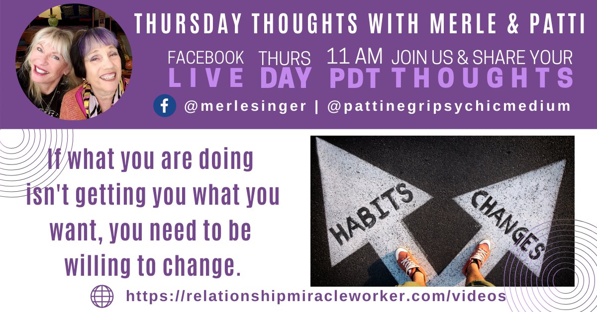 merlemsinger's tweet photo. Sometimes we need to give a little to get a lot more in return. Join me & @PattiNegri Thursday at 11am PDT on FB Live when we'll chat about making small changes from within to be happy - with yourself and your partner.#RelationshipAdvice #makinglovework #relationshipmiracleworker https://t.co/v3PCRRKMXL
