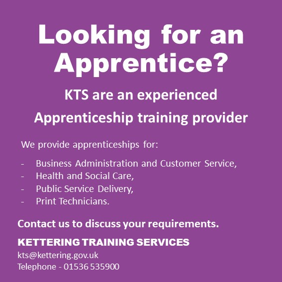 KTServices's tweet photo. Are you thinking of recruiting an Apprentice?  You could receive a Government incentive of up to £2000 between August and January 2021.  Contact us to find out how Kettering Training Services can support you to hire an Apprentice on 01536 535900 or email kts@kettering.gov.uk https://t.co/XMdXyJjEmt