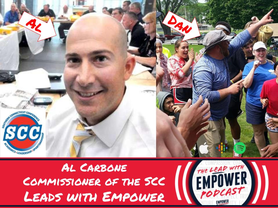 LeadWithEmpower's tweet photo. Episode III of the #LeadwithEmpower #Podcast is now live! Al Carbone @SCCcommissioner the Commissioner of the Southern Connecticut Conference joins @Leadership_Dan for a great conversation about all things high school sports in CT! Check it out at https://t.co/pyCQrsW2pW https://t.co/7pxJn2gNrW