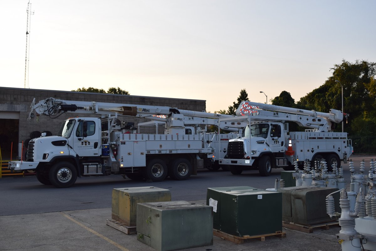 TVA_Josh's tweet photo. Thanks to @MidTnElectric for a couple photos of their crews preparing to head to assist @beauelectricoop in their storm restoration. You embody the co-op spirit and make Tennessee proud! Safe travels! https://t.co/X72sxLKvH4