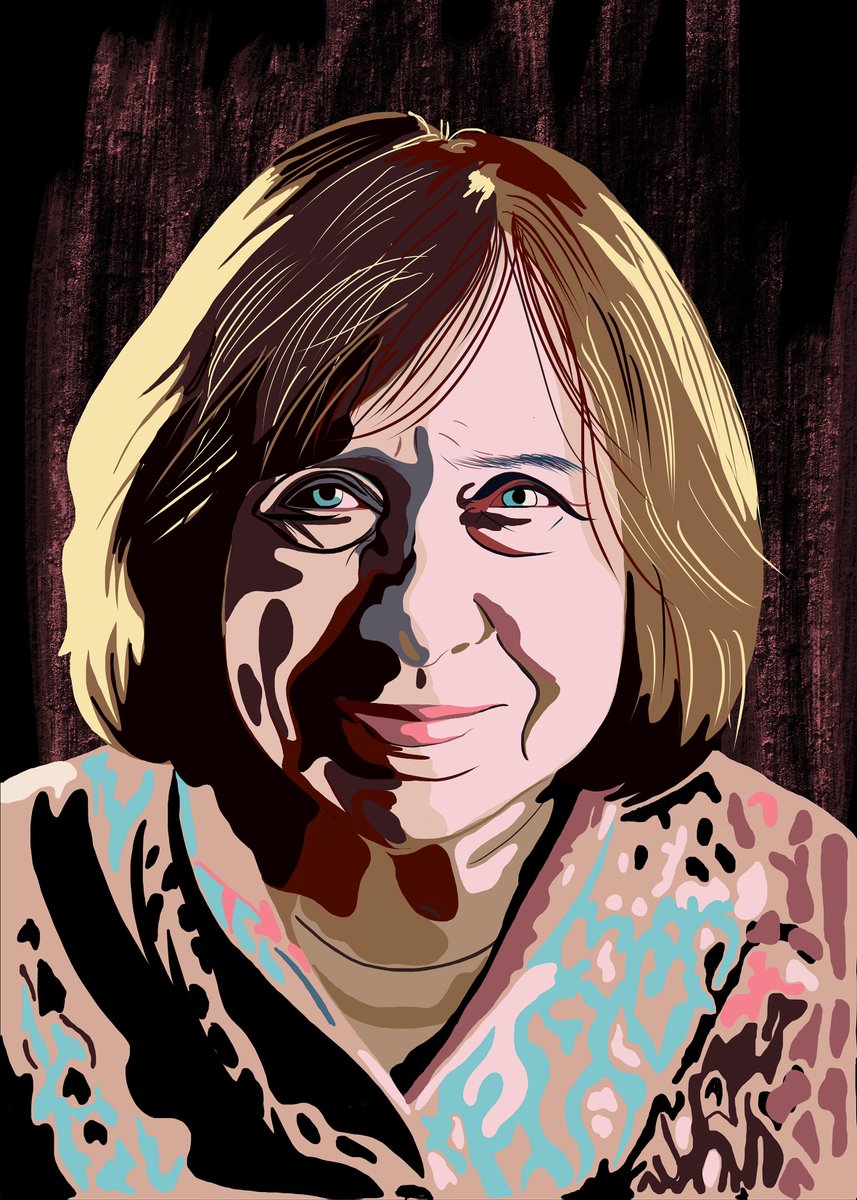 desciegner's tweet photo. @SAlexievich Dear Mrs. Svetlana, I admire your work and courage. So, with all my respects and admiration I designed this portrait for you. Thank you so much for show us history trough your work. https://t.co/2SwzAdp3HJ