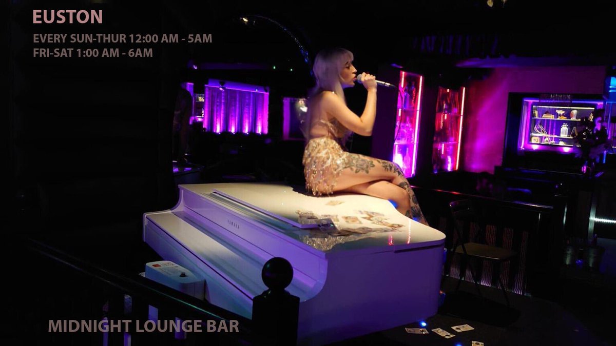 Midnight lounge opens every Sunday to Thursday 12 am to 5 am and Fridays Saturdays from 1 am to 6 am