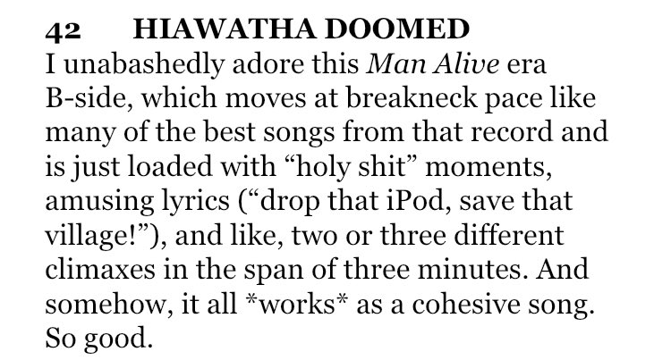 #42HIAWATHA DOOMED