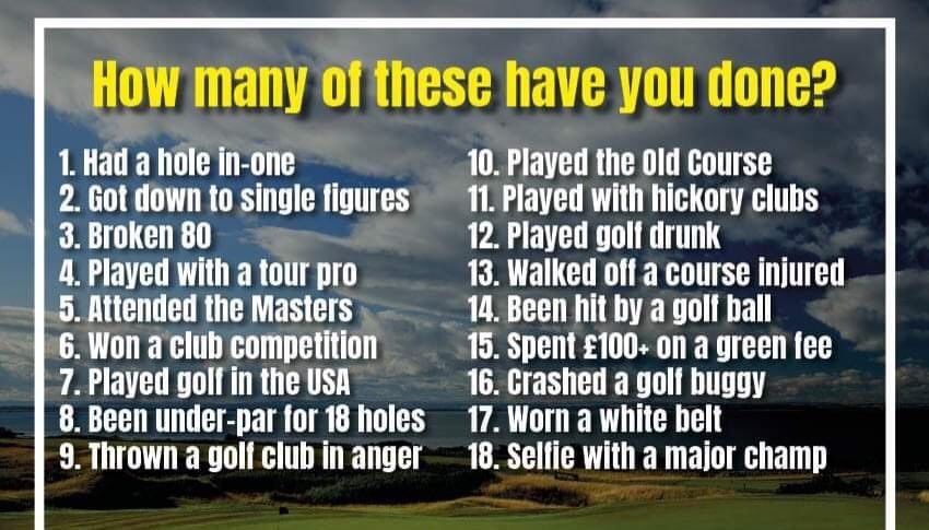 Let us know how many you have done? #golf #bucketlist #golfchallenge #golflife #Algarvegolf #golfportugal