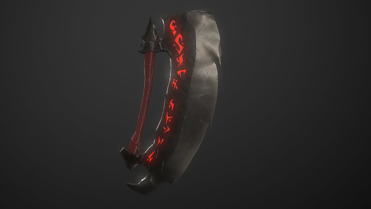 Ooroichi's tweet photo. Darksiders Chopper #Stylized #PropModeling #weapondesignchallenge #3dart #SubstancePainter #Darksiders https://t.co/BikWqQX8gP