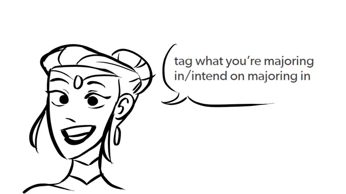 anyways uhhh (1/2) ocs as the Tag Your Major post 