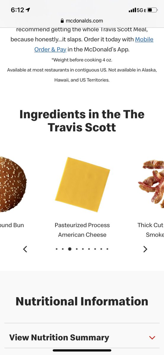 Duke Max Carnival Lawyer Ash On Twitter Wow The Ingredients In The New Mcdonald S Travis Scott Meal Look So Fresh And Delicious Can T Wait To Try It