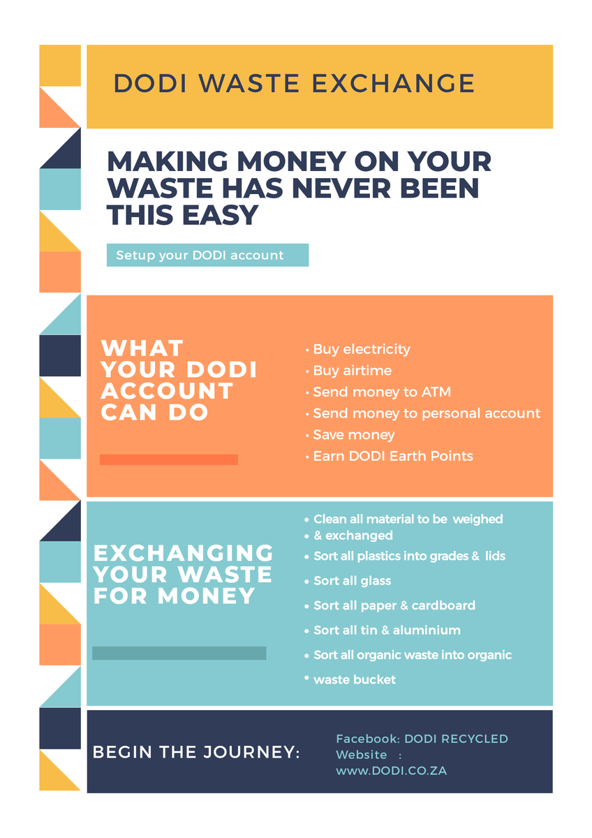 DodiRecycled's tweet photo. With us you get rewarded for sorting and cleaning your waste.  

Build your profile and increase the returns on your waste. 

The Environment loves it. 
We love it.
Your DODI account loves it.

#ExtraMoney 
#WasteManagement 
#WasteRecycling https://t.co/754SqJXVP2