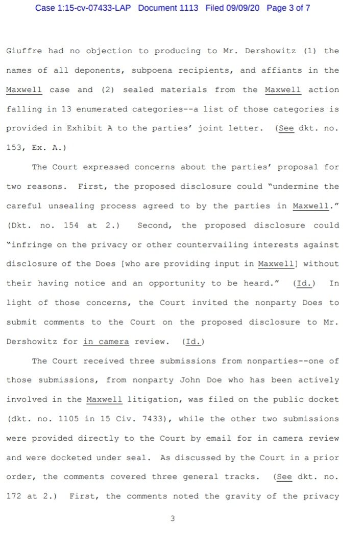 6/The court expressed concerns for 2 reasonsIt would threaten the unsealing process andIt would infringe on confidentiality