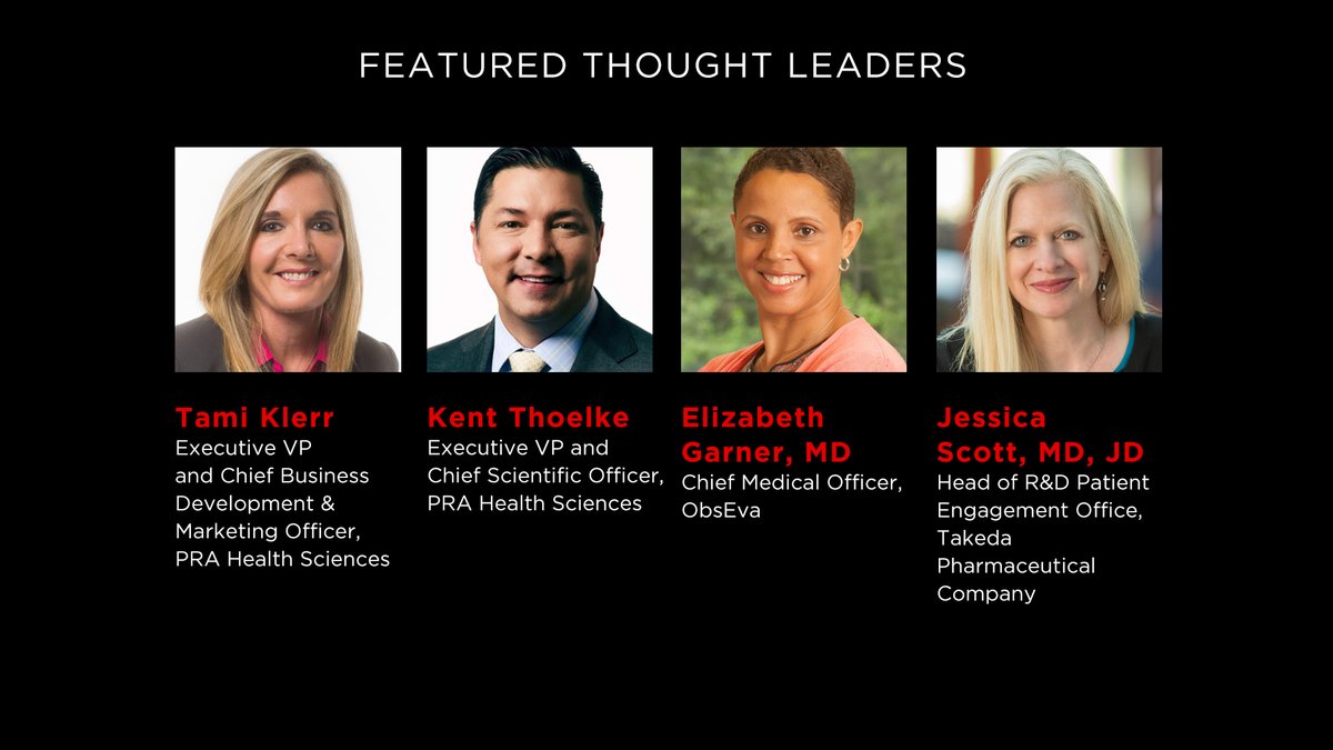 PharmaVoice's tweet photo. It’s time! Log in NOW for #PharmaVOICE100 Celebration Marathon LIVE PANEL: 𝐃𝐢𝐯𝐞𝐫𝐬𝐢𝐭𝐲 𝐢𝐧 𝐂𝐥𝐢𝐧𝐢𝐜𝐚𝐥 𝐓𝐫𝐢𝐚𝐥𝐬. Folks like @KentThoelke from @PRAHSciences, #ObsEva, &amp; @JSScottMDJD @Takeda discuss MHP &amp; RPM to democratize access to trials. https://t.co/pwaU9b2VKk https://t.co/6n7Z6gbNcF