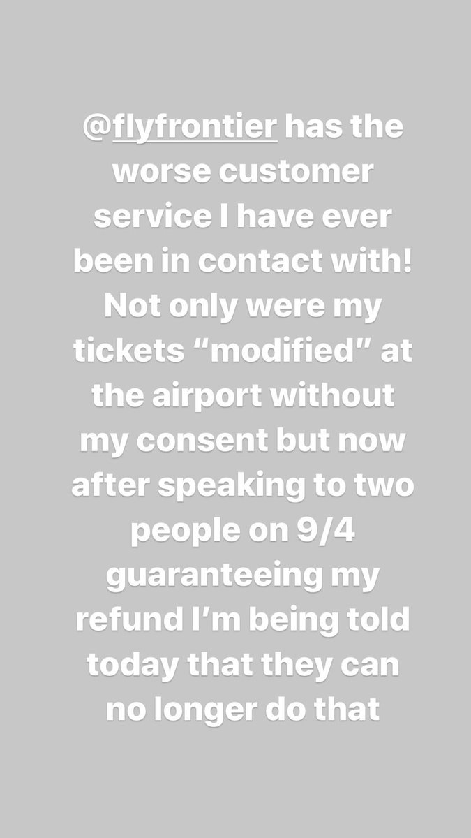 Briyanaann's tweet photo. @FlyFrontier disgusting customer service! https://t.co/kVa74RQnCz