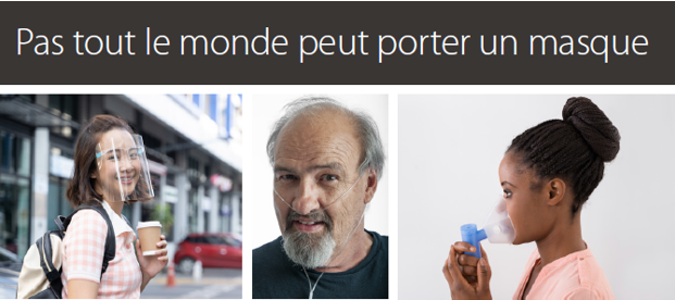 uOaccessible's tweet photo. Pas tout le monde peut porter un masque. Soyez #uOaccessible ! #uOttawa @uOttawa
 @uOttawaSASS https://t.co/BxdHGN17H5
