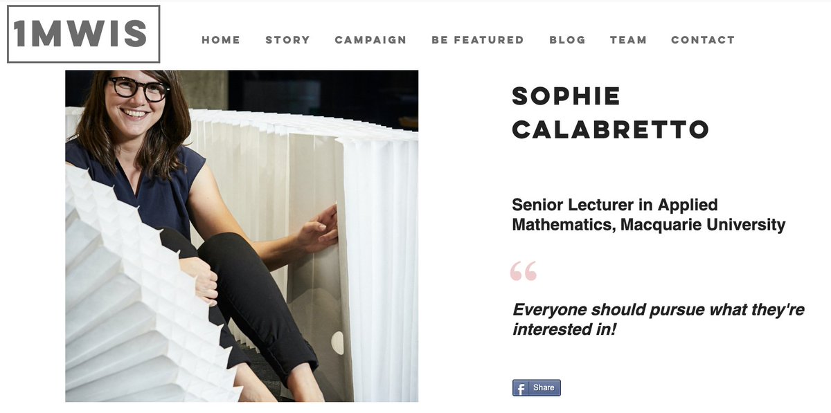 MillionStem's tweet photo. THREAD
Hey Sophie Calabretto- a Senior Lecturer in Applied Mathematics- who's time is split between lecturing, researching fluid dynamics, and 'service' which involves doing a lot of outreach. Amazing!
Ft & thx @sophluidynamics
https://t.co/aQNoMSgyR4 https://t.co/iwswhUQxFN