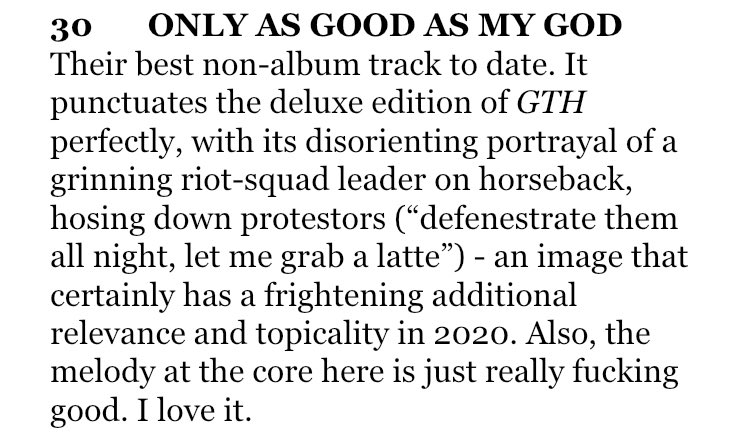 #30ONLY AS GOOD AS MY GOD