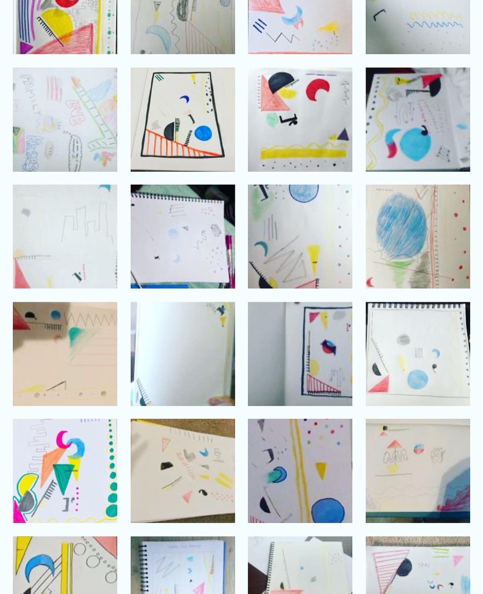mrsthiele's tweet photo. Day 2 of Distance Learning and I have ALBUMS to share! 🙌 @BAM_MS_Official @LCPSVisualArts #feedthebear #focusonthepositive #arted #artteacher #dataportrait #k12artchat #arteducation #middleschoolart #distancelearning2020 #lcps21 #ArtistOnTwitter https://t.co/ByXvSOYR0E