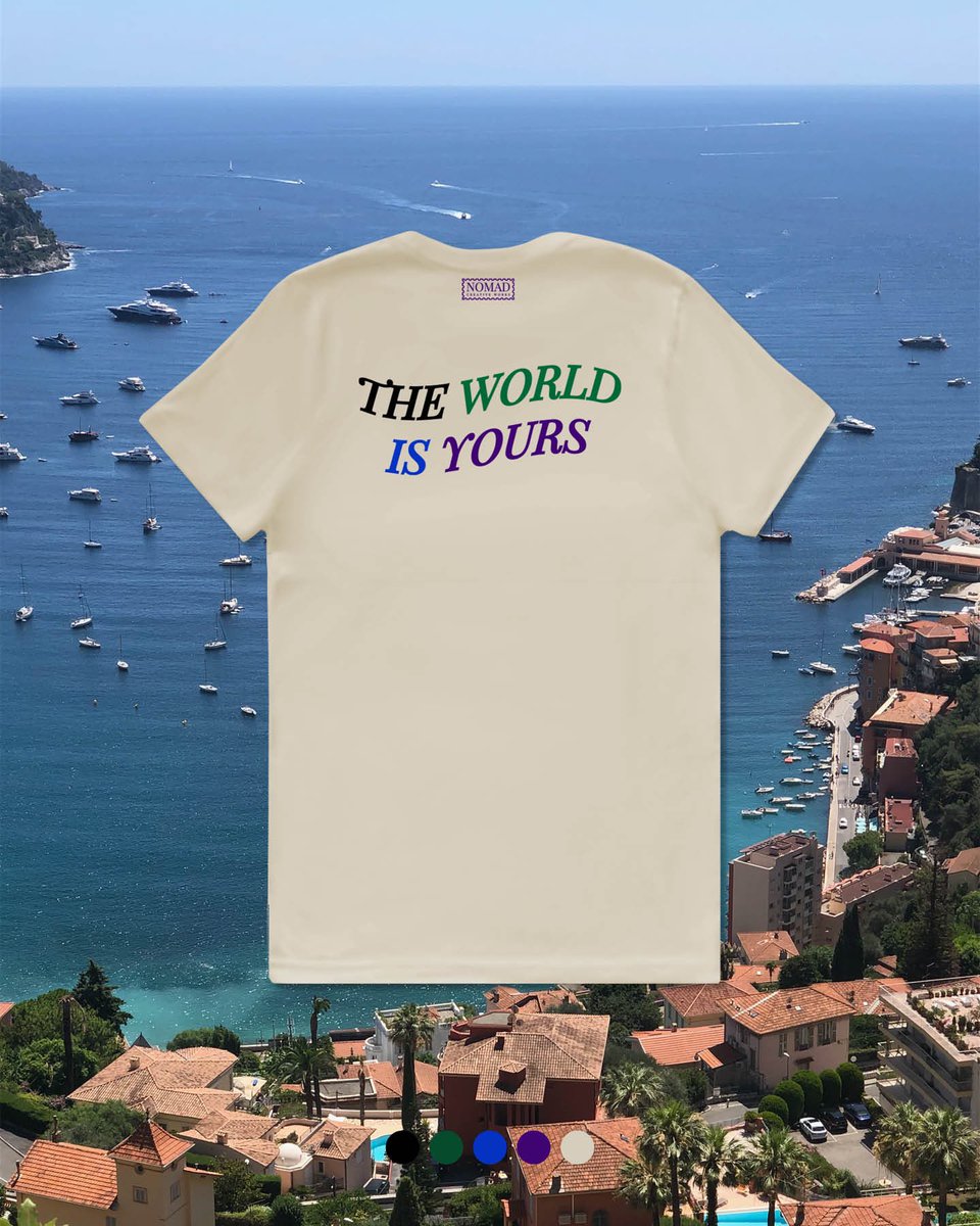 Nomad_CW's tweet photo. 🌎 The World Is Yours! Shown here in Sand with Multicolor prints.
#streetwear #travel #mensfashion https://t.co/5yB9K7z2RT