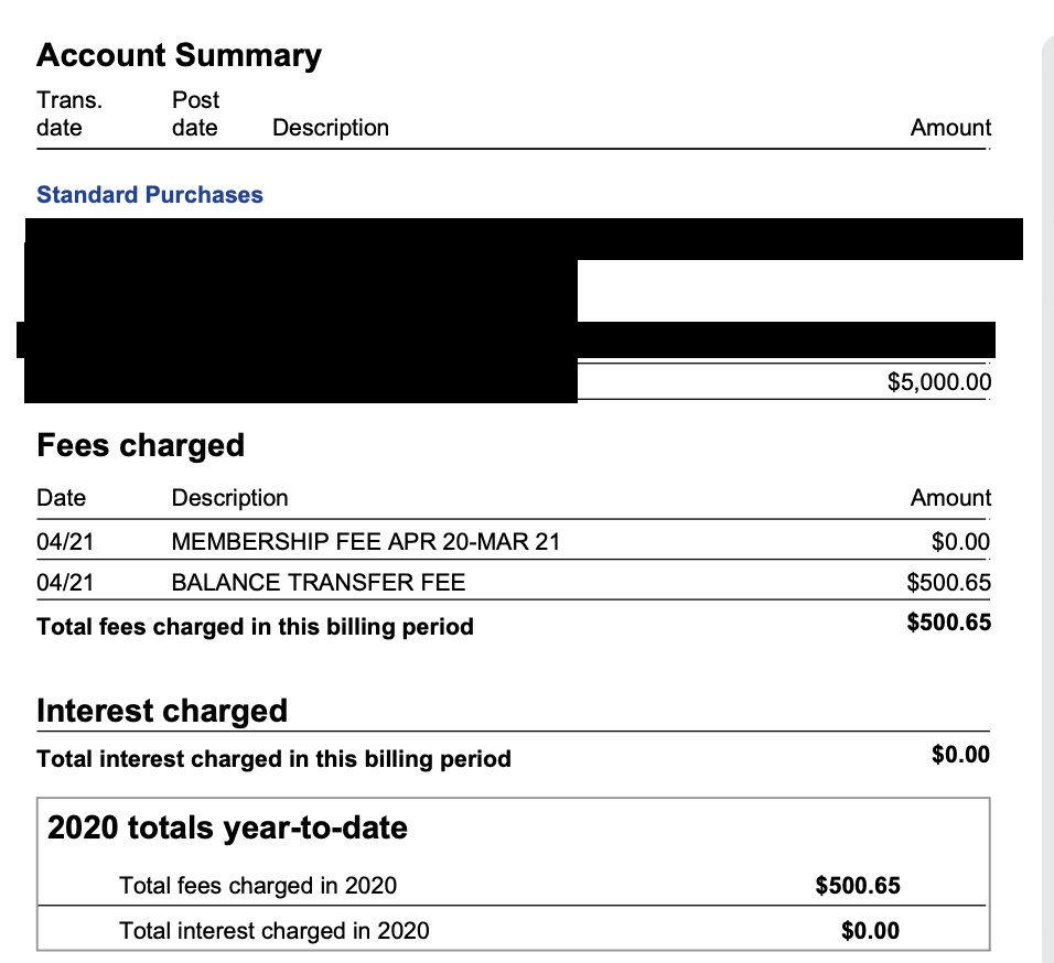 1/ A crypto story In March/April when markets were crashing I got an offer for a zero interest balance transfer credit card for $12k. I wrote myself a check from the account for $5k and transferred an existing CC balance for another $5k.