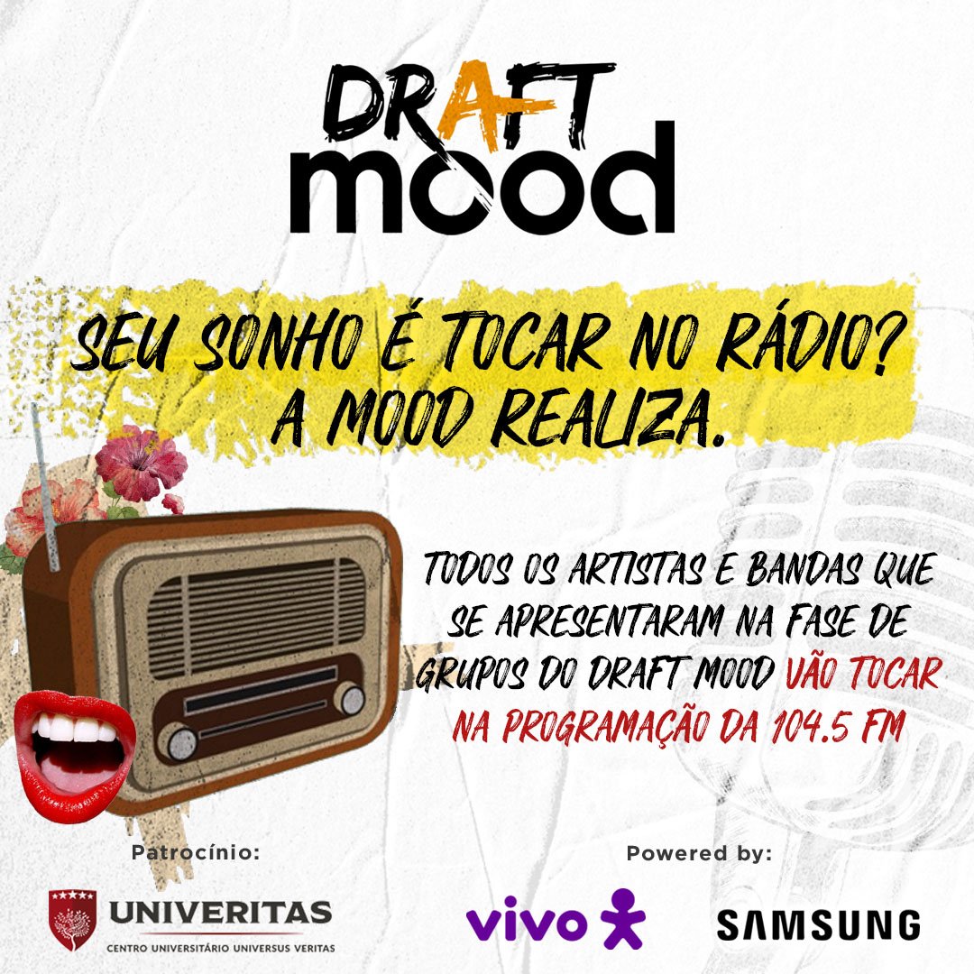 infofbrr's tweet photo. 📸 | É OFICIAL!! Nesse mês de s
Setembro a música "Memórias" do @fbroficiall já está na programação da @radiomoodfm , sintoniza na 104.5 (RJ) e fiquem ligados que a música pode tocar a qualquer momento!! https://t.co/AyEix1azxX