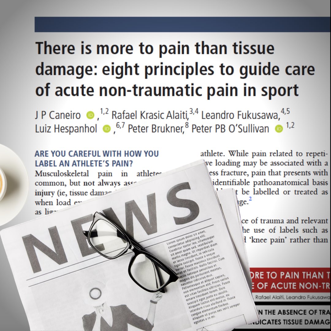 AlaitiRafaelK's tweet image. Our article (w/ @jpcaneiro, @Fukusawa88, @LucaHespanhol, @PeteOSullivanPT &amp;amp; @PeterBrukner) entitled “There is more to pain than tissue damage: eight principles to guide care of acute non-traumatic pain in sport" is now online at @BJSM_BMJ! bjsm.bmj.com/content/early/…