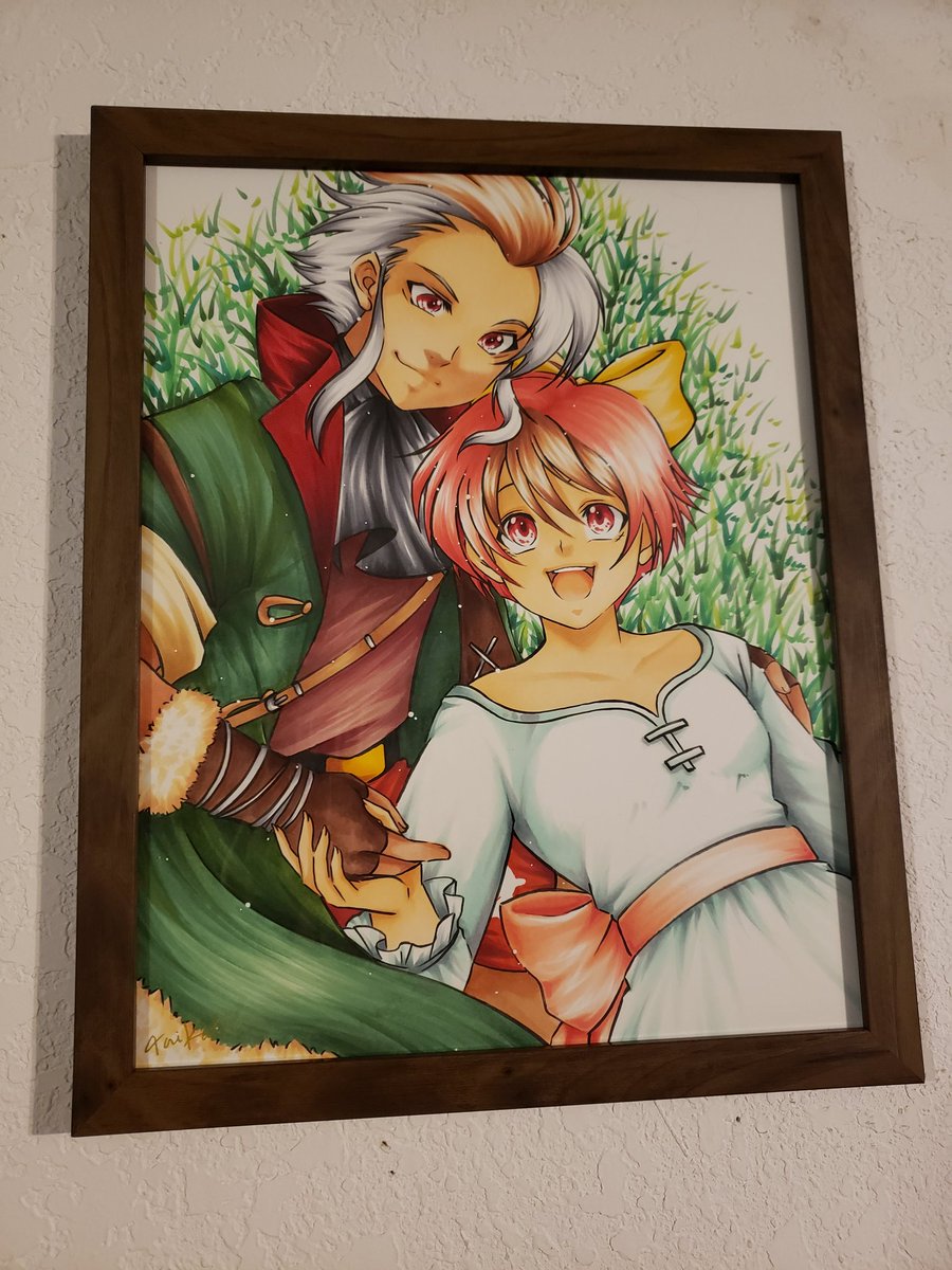 I got a lovely Lunar commission from my incredibly talented friend <a href="/ToriKatART/">ToriKatART</a>! Human Nall and Ruby from Lunar! 💖