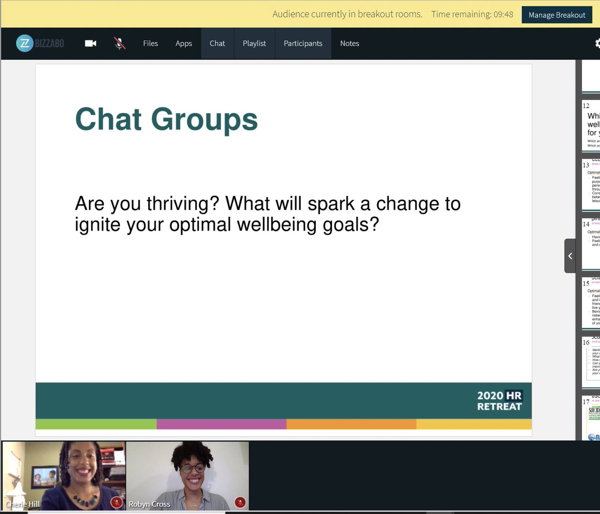 r0bynelise's tweet photo. Highlight of my day: Led the opening wellness talk at a virtual HR retreat WITH MY SISTER! We crafted an impactful presentation to educate attendees on how to ignite a culture of well-being from within! It was a lot of fun! #areyouthriving? #bookusforyournextevent 😜😉 https://t.co/JB7CS2svvn