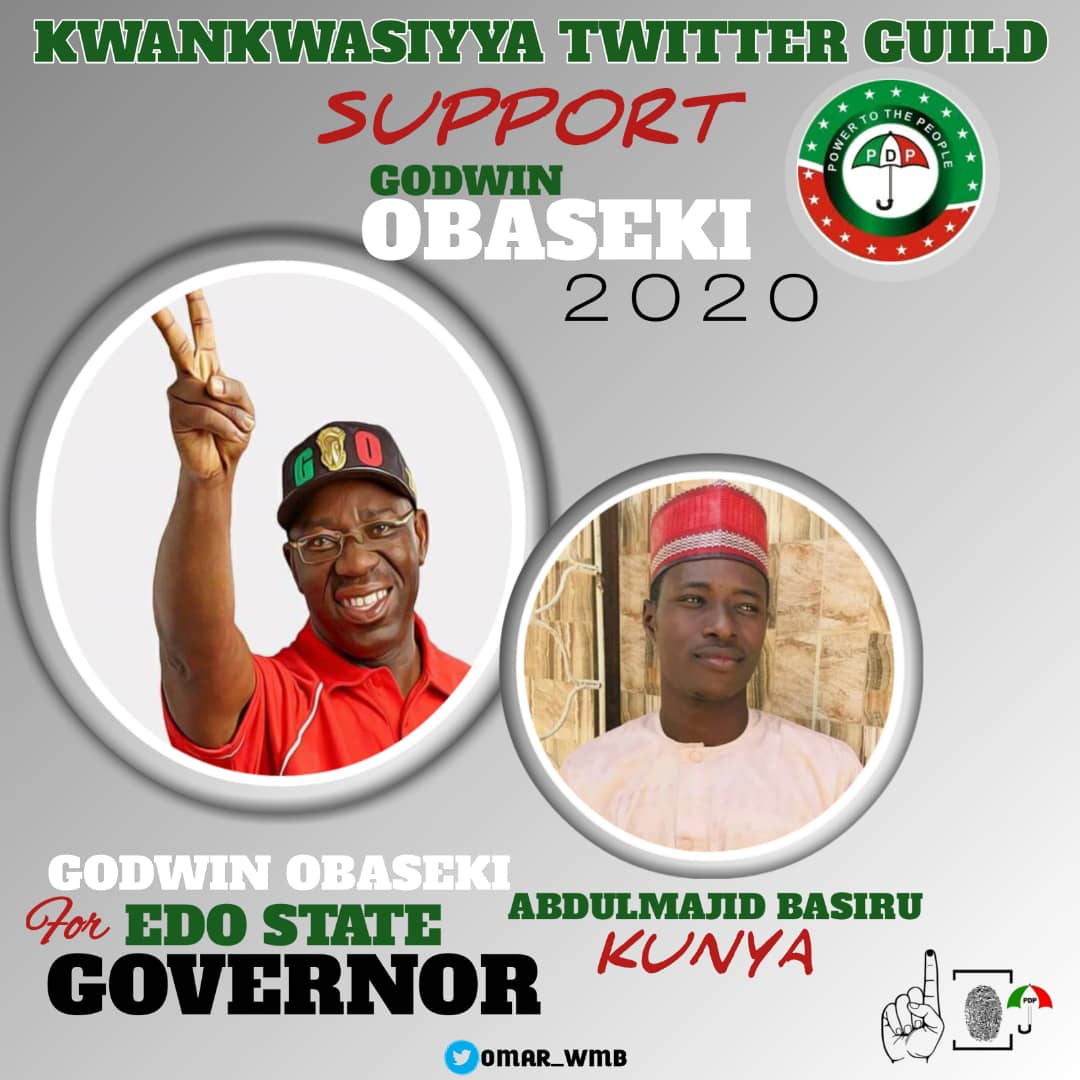 Abdulmajidkunya's tweet photo. Our great party's victory is assured by God's grace!

PDP Power UmbrellaFlexed biceps
Kwankwasiyya Red circle✌🏻

#Obaseki2020 
#EdoIsRed #EdoIsPDP 

abdulmajid kunya basiru 

 national p r o II

 kwankwasiyya frontline https://t.co/Hdcf412ds6