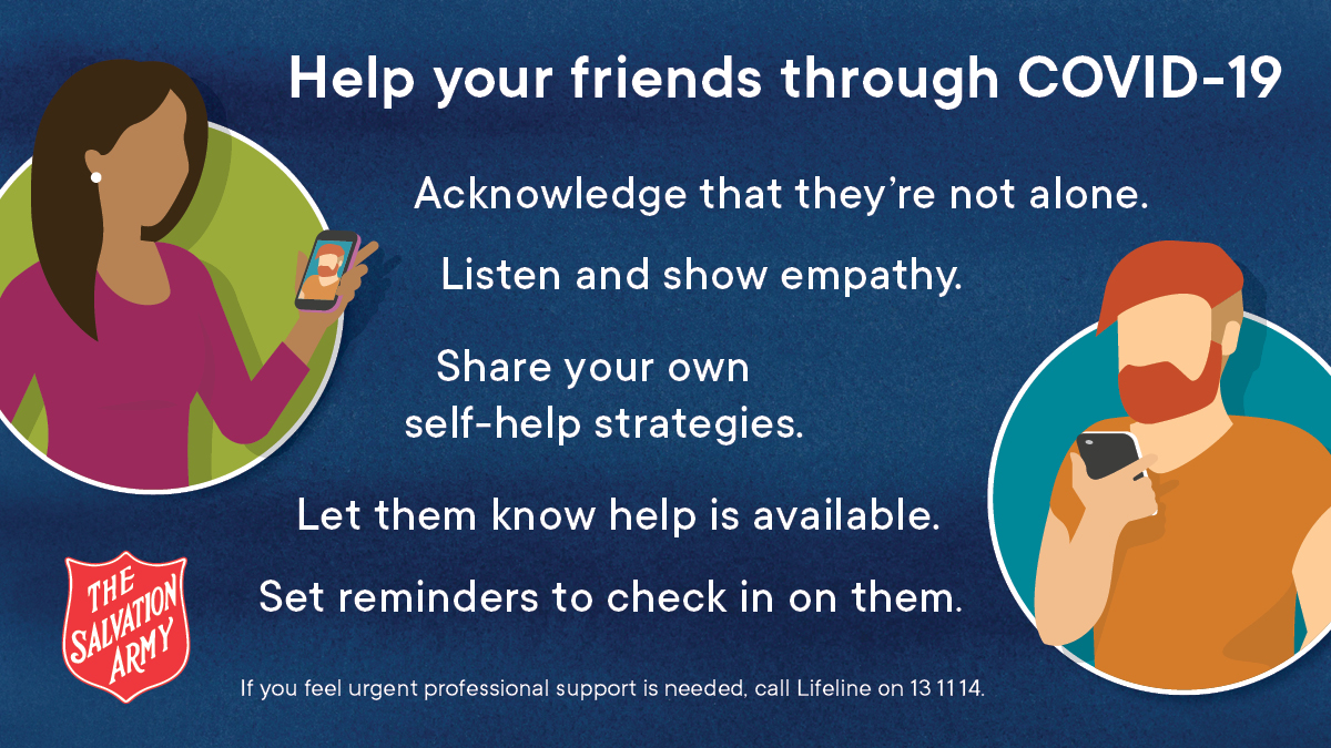 salvos's tweet photo. Today is #RUOKDay. It’s a good reminder to check in on your friends, family, & colleagues as we all battle through the unknown that is the #COVID19 pandemic. You might not know exactly what to say, but being there for them is the first step❤️ #RUOK #LeaveNoOneInNeed https://t.co/Yabnbwz45N