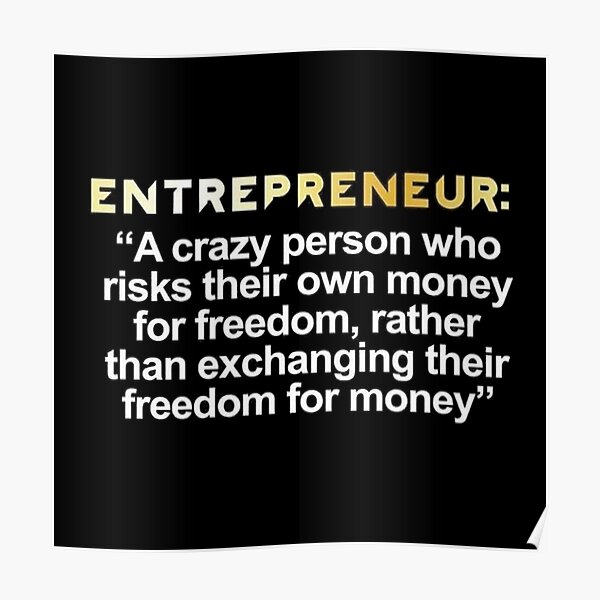 DanSpangler2's tweet photo. This might be the best definition of an Entrepreneur that I've ever seen.  
How do you define it? 
#businessowner #entrepreneur #leader #mentor #definitionofentrepreneur #freedom https://t.co/y7jbqhj0R3