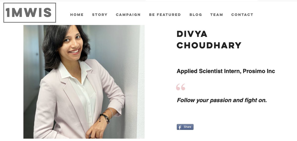 MillionStem's tweet photo. THREAD 

Hey Divya Choudhary- an Applied Scientist Intern- who applies Machine Learning/AI models to the real world data to build intelligent, one-of-its-kind product features. Wow!

Ft &amp; thx @Divya_Chy
https://t.co/amD1bMKGhS https://t.co/EoX3kAAkLQ