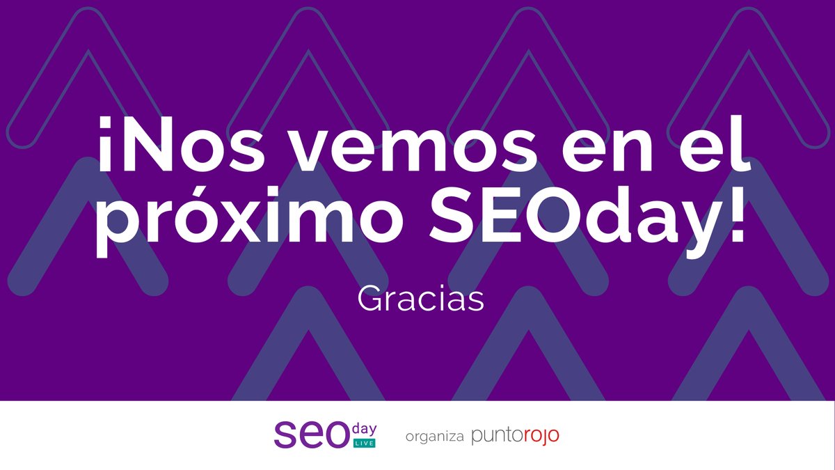 PuntoRojoM's tweet photo. ¡Gracias a todas las personas que formaron parte de la 6ta edición del #SEOday!
Nos vemos en 2021 para seguir compartiendo las últimas tendencias #SEO  😎

¡Hasta el año que viene! #BeFirst #BeSEOfriendly 🔴☝️ https://t.co/loUwIadhCl