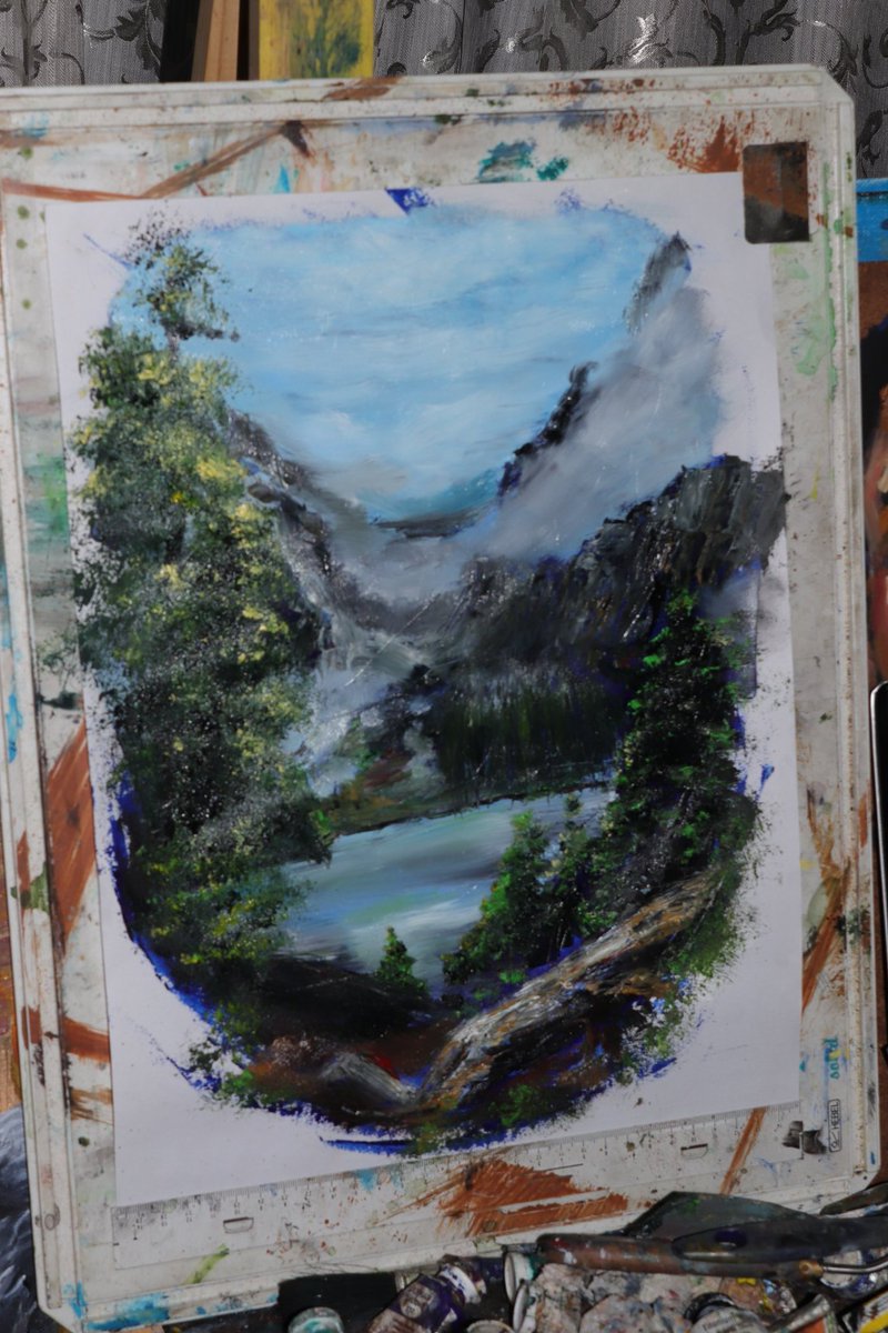 BLU_SAGe_Artist's tweet photo. Nature's cradle pt.4
📷Tags📷
#artpainting #art #artwork #myart #myartwork #landscapeart #landscapepainting #oilart #painting #oilportrait #reflection #nevernotcreating #nevernotworking #finishedart #conceptualart #canvas #canvaspainting #Panelcanvas #motivate https://t.co/a4hRQOAYIV