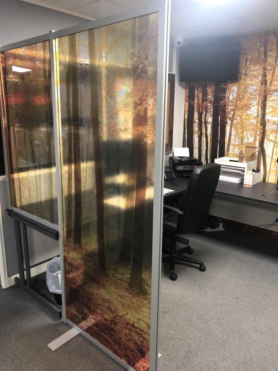 Anybody fed up with these boring acrylic office guards? Then why not put a bit of life into your guards as the ones shown here in our office #prosignuk prosign-UK.com