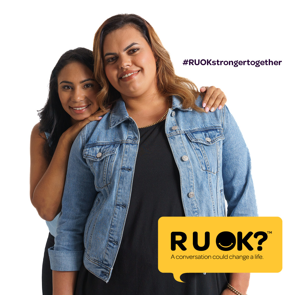 IndigenousBizAU's tweet photo. There is more to say after #RUOK? 

We can help those we care about by following a few simple steps; ask ‘R U OK?’, listen with an open mind, encourage action and check-in. 

Find out how to start and continue the conversation here: 
https://t.co/HvZUDyjrxr

#RUOKstrongertogether https://t.co/F9XR6xqLu0