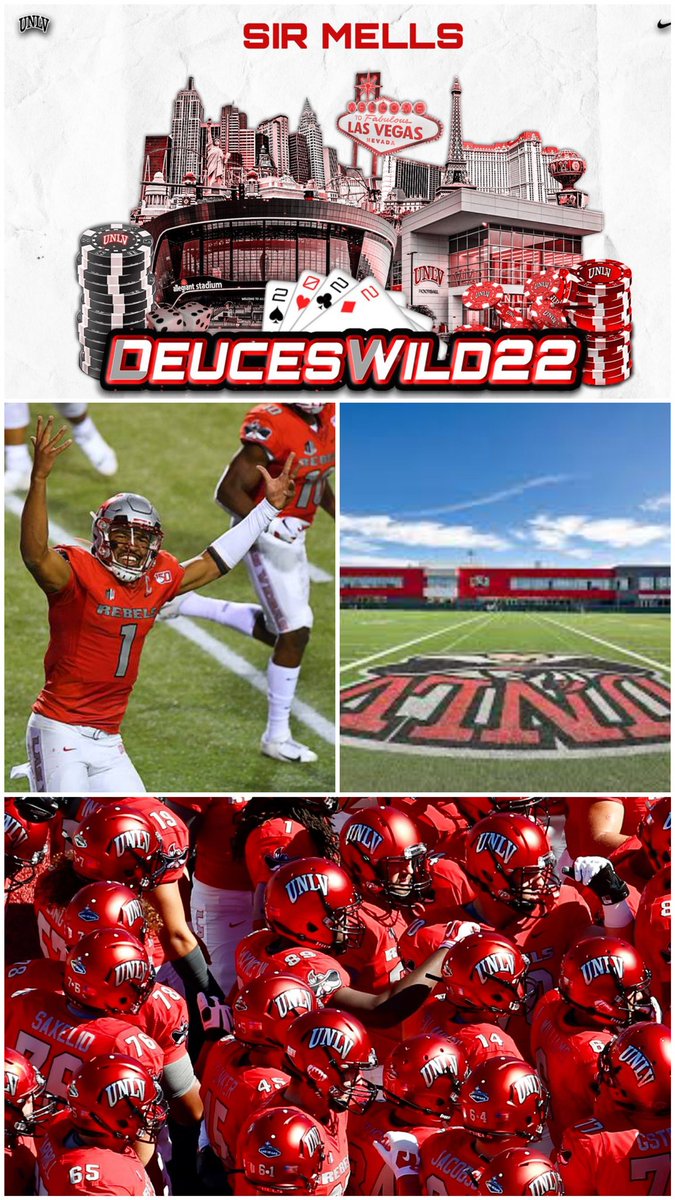 SirMells40's tweet photo. I'm BEYOND BLESSED to be offered by the University of Nevada Las Vegas (UNLV) @coacharroyo @CoachChadK45 @Gaizka_UNLV @muraco_lhs @Libertyotball https://t.co/1he2Fa9AAr