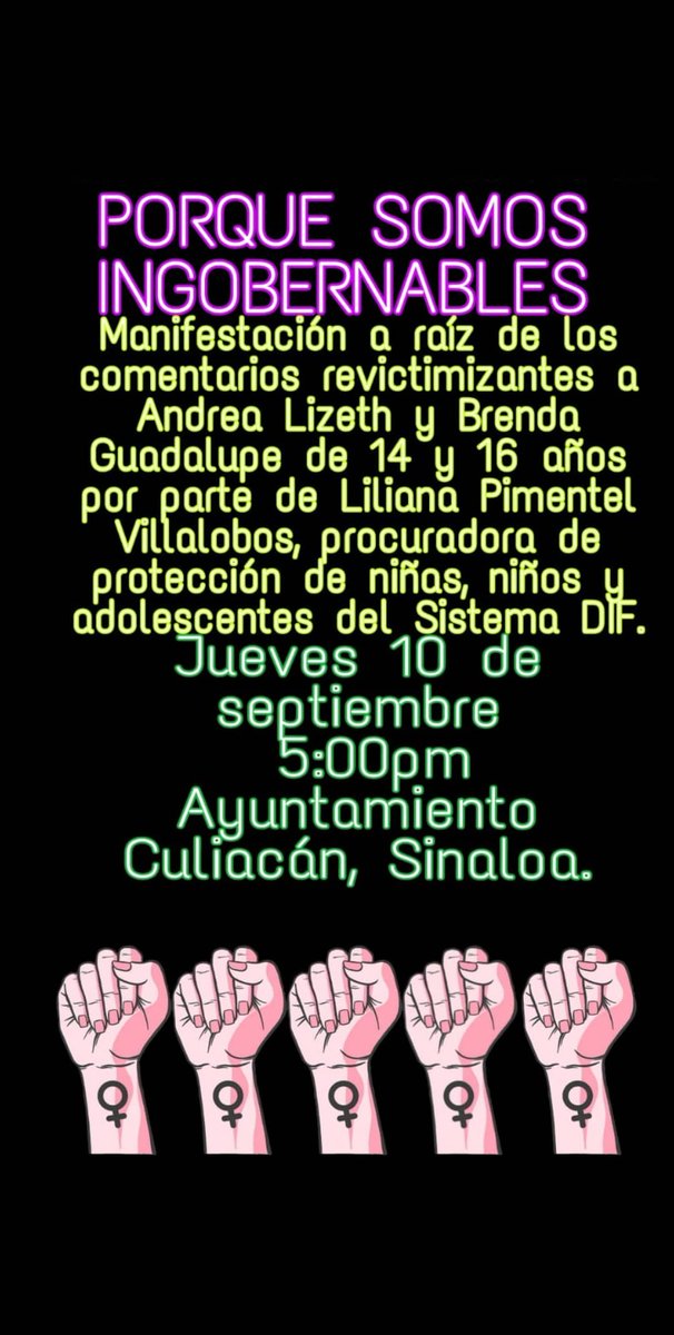 MarielYee's tweet photo. La Procuradora de protección a niñas, niños y adolescentes externó que a Andrea Lizeth y Brenda Guadalupe, las habían asesinado por ser "niñas ingobernables" esto no sólo es sumamente revictimizante, sino alarmante, al saber en qué tipo de manos se encuentra el acceso a justicia. https://t.co/4xyaMFQ6AG