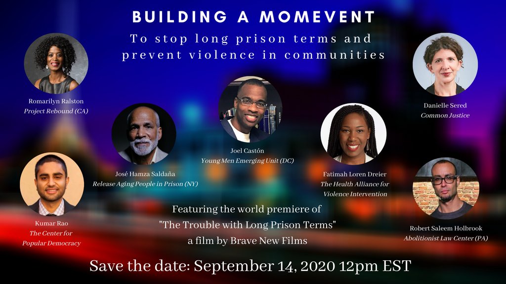 JusticePolicy's tweet photo. #LongPrisonTerms have been a primary driver of the incarceration boom. Join us on Monday Sept 14th for a conversation about building a decarceration movement to end long sentences and strengthen community safety https://t.co/BbnfzRfuFX @marc4justice @Bravenewfilms @Opensociety https://t.co/JyFZ6r5n3i