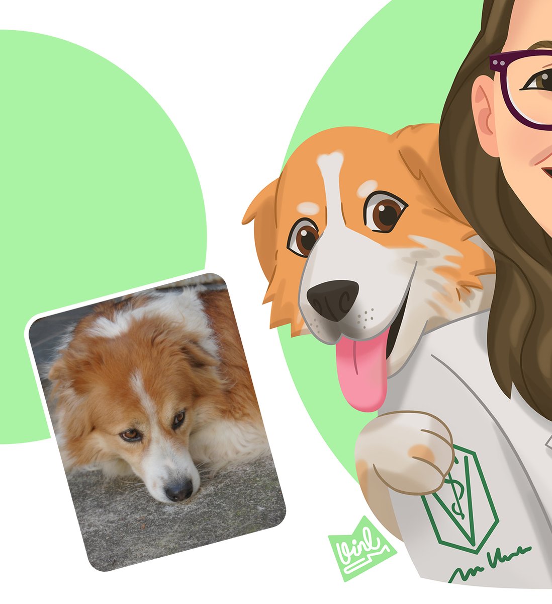 VineCM7's tweet photo. Cartoon illustration for veterinary Camila Vogt 😺
____
Ilustração Cartoon para a veterinária Camila 🐶

COMMISSION LIST OPEN!
vinecm7@gmail.com

#illustration #pet #pets #cat #dog #veterinaria #veterinary #gatos #animais #design #caricature #caricatura #portrait #draw https://t.co/LgCK4kDqA3