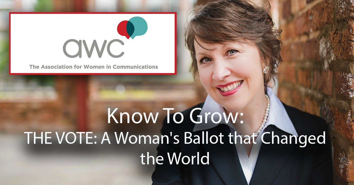 AWCSGF's tweet image. Prepare for our October speaker series from The League of Women Voters with this "Know to Grow" webinar over the women that fought for their right to vote. Save your place: bit.ly/2RaHc23