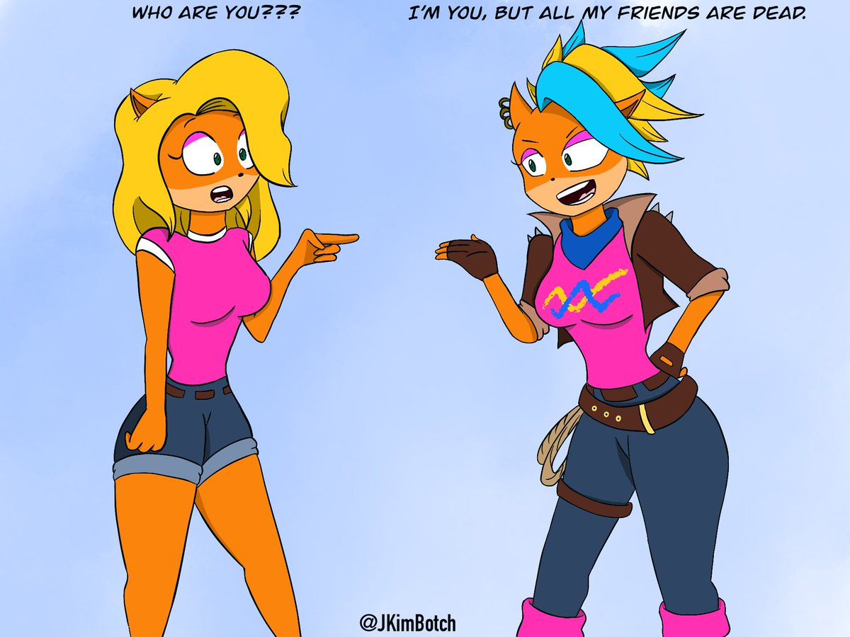 JKimBotch's tweet photo. Tawna and Tawna 
#Crash4 #CrashBandicoot4Itsabouttime #CrashBandicootFanart #Tawna #Crash4ItsAboutTime https://t.co/KFZP0xrZfv
